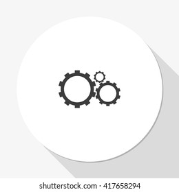 Gears sign icon.