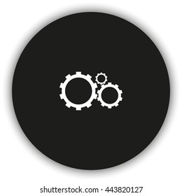 Gears sign icon.