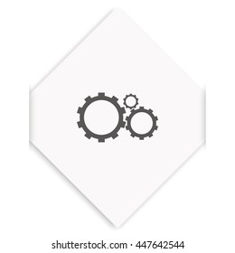 Gears sign icon.