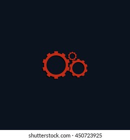 Gears sign icon.