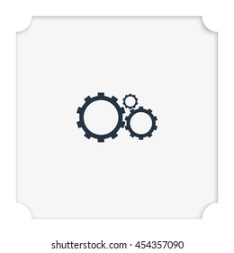 Gears sign icon.
