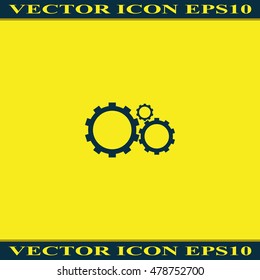 Gears sign icon.