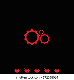 Gears sign icon.