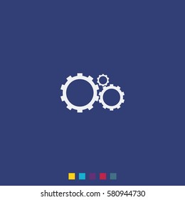 Gears sign icon.