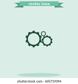 Gears sign icon.