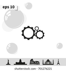 Gears sign icon.