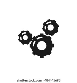 gears simple icon. mechanism