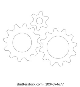 Gears stroke clutch for rotation animation