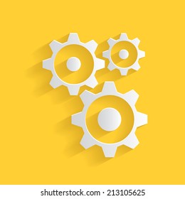 Gears symbol,clean vector