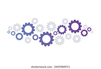 Gears Symbols Design Working Abstract Background