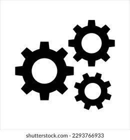 Gears system preferences vector icon