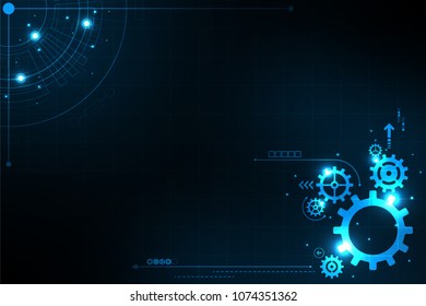 Gears in technology concept.
