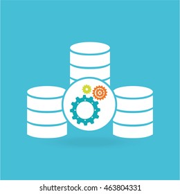 gears and technology icon design, vector illustration eps10