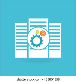gears and technology icon design, vector illustration eps10