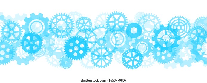 Zahnräder, mechanischer Hintergrund - Vektorillustration