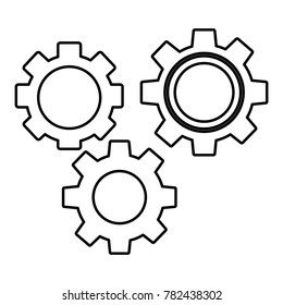 gears three icon image 