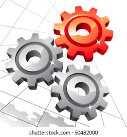 Gears. Vector
