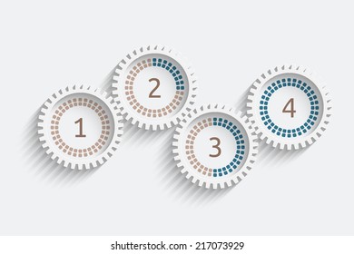 Gears vector background for your design