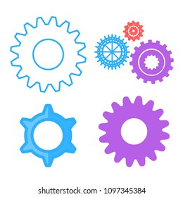 Gears vector collection