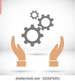 Gears  vector icon