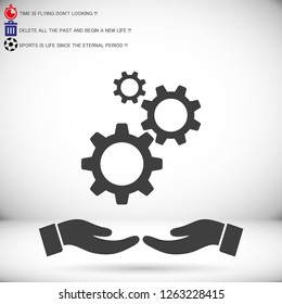 Gears  vector icon