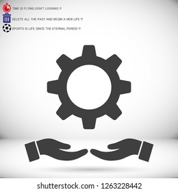 Gears  vector icon