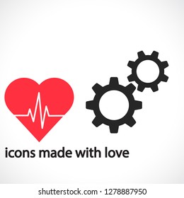 Gears   vector icon