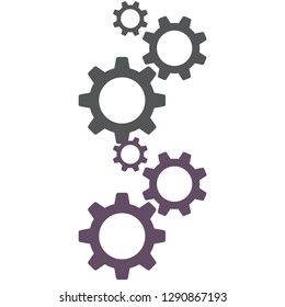 Gears  vector icon