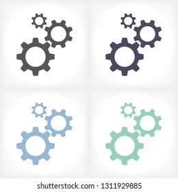 Gears  vector icon