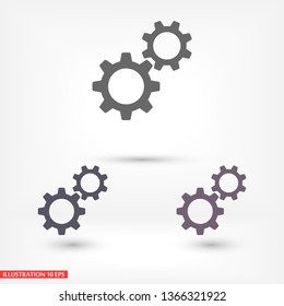 Gears   vector icon