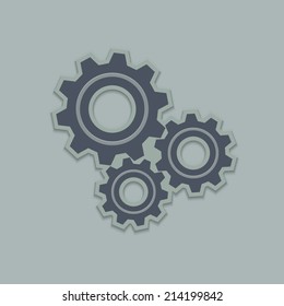 Gears Vector Icon