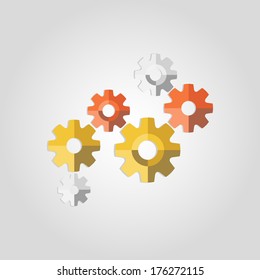 Gears. Vector illustration