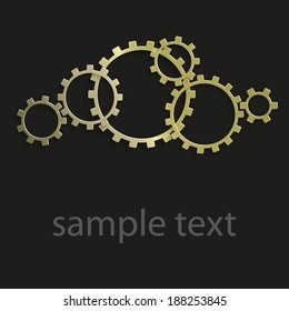 gears, vector, illustration, 