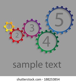 gears, vector, illustration, 