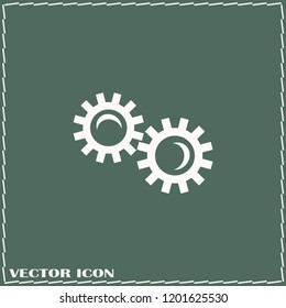 gears vector web icon