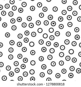 Gears and web icons. Seamless vector EPS 10 pattern