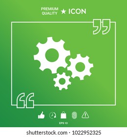 Gears wheel - Settings icon