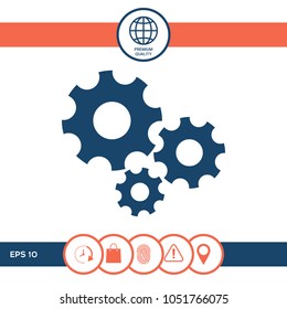 Gears wheel - Settings icon