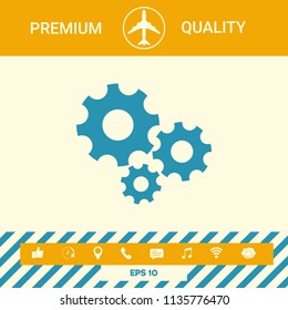 Gears wheel - Settings icon