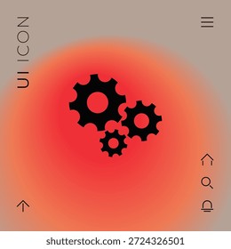 Rueda de engranajes - icono de Configuraciones