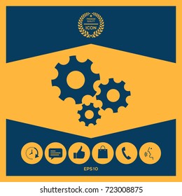 Gears wheel - Settings icon