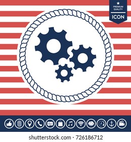 Gears wheel - Settings icon