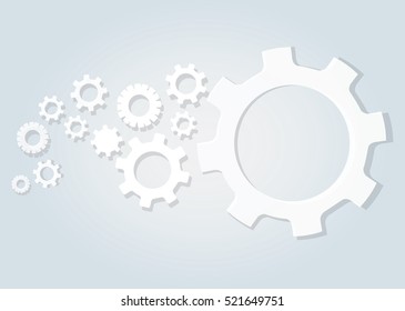 Gears wheel and space background