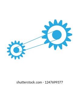 Gears and wheels engine element. Machinery gear graphic
