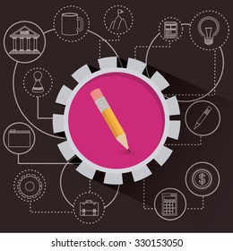 gears world design, vector illustration eps10 graphic 
