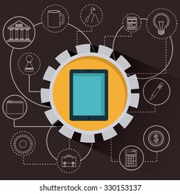 gears world design, vector illustration eps10 graphic 