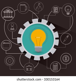 gears world design, vector illustration eps10 graphic 