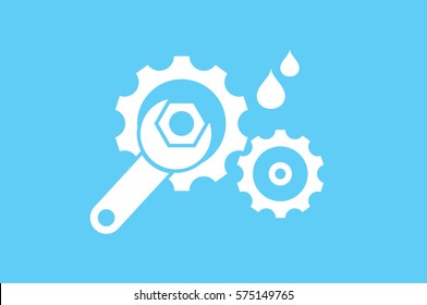 Similar Images, Stock Photos & Vectors of gears and wrench icon vector