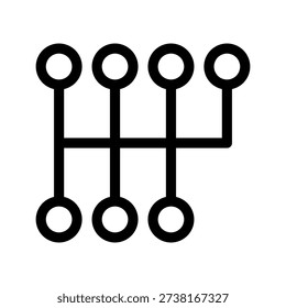 Gearshift Icon Vector Symbol Design Illustration