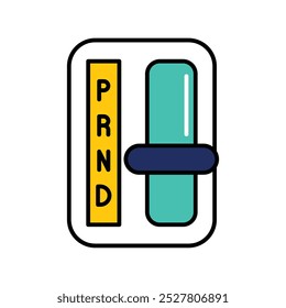 Schaltsymbol auf weißem Hintergrund, Vektorgrafik